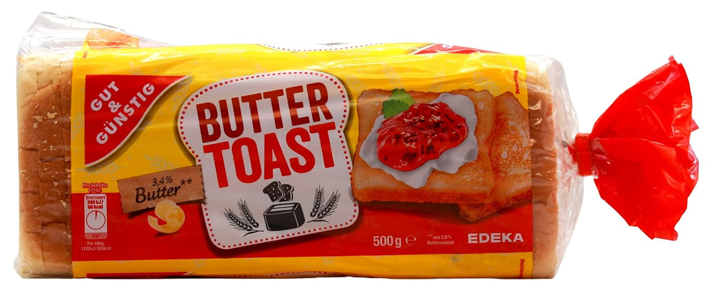 Gut & Günstig Butter Toast, 5er Pack (5 x 500g)