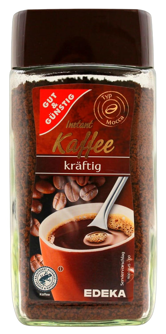 EDEKA Gut & Günstig Instand Kaffee kräftig, 6er Pack (6 x 200g)