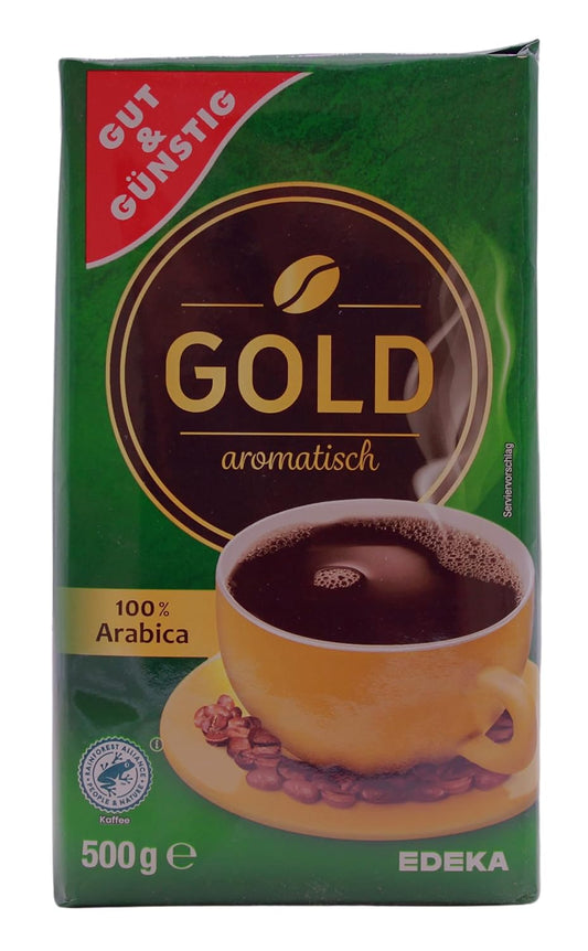 Gut & Günstig Kaffee Gold aromatisch, 6er Pack (6 x 500g)