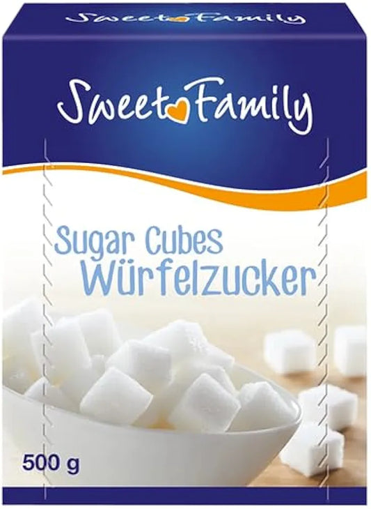 Würfelzucker Großpackung 14 x 500g Zucker in Würfel im Karton 14er Pack von Sweet Family 7 kg
